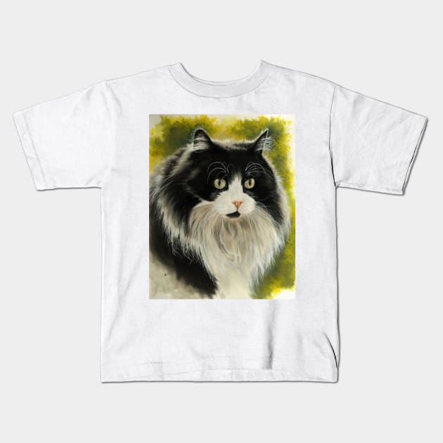 Maine Coon Kids T-Shirt by BarbBarcikKeith